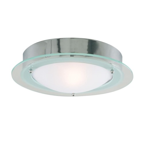 Searchlight JUNA - lampa sufitowa ze szkłem do łazienki