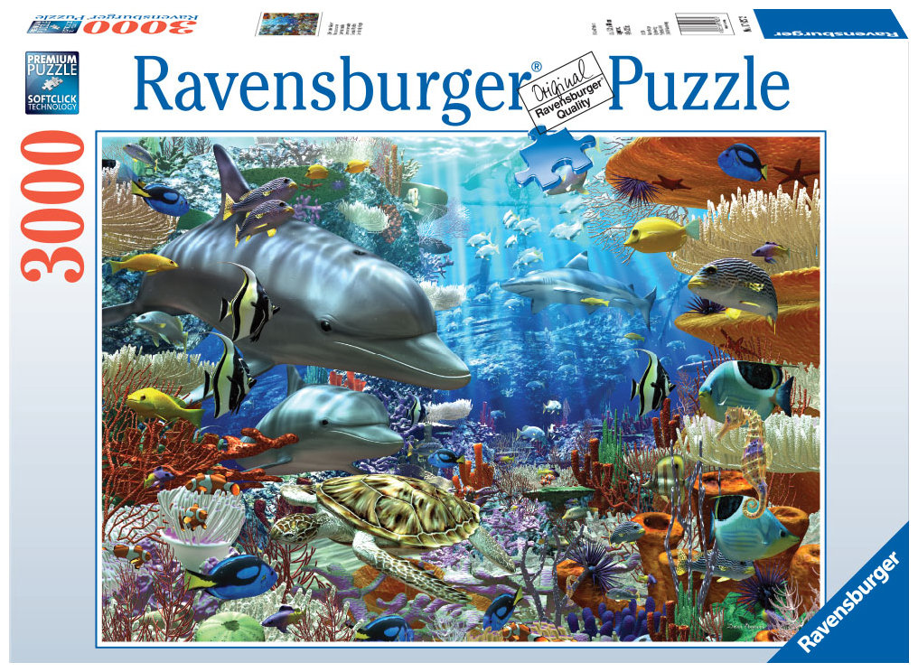 Ravensburger RAVEN. 3000 EL. ŻYCIE PO D WODĽPUZZLE WZRVBT0UN023298