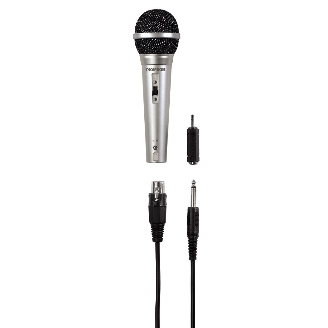 Thomson Mikrofon dynamiczny, wielokierunkowy z włącznikiem M151 , XLR 131597