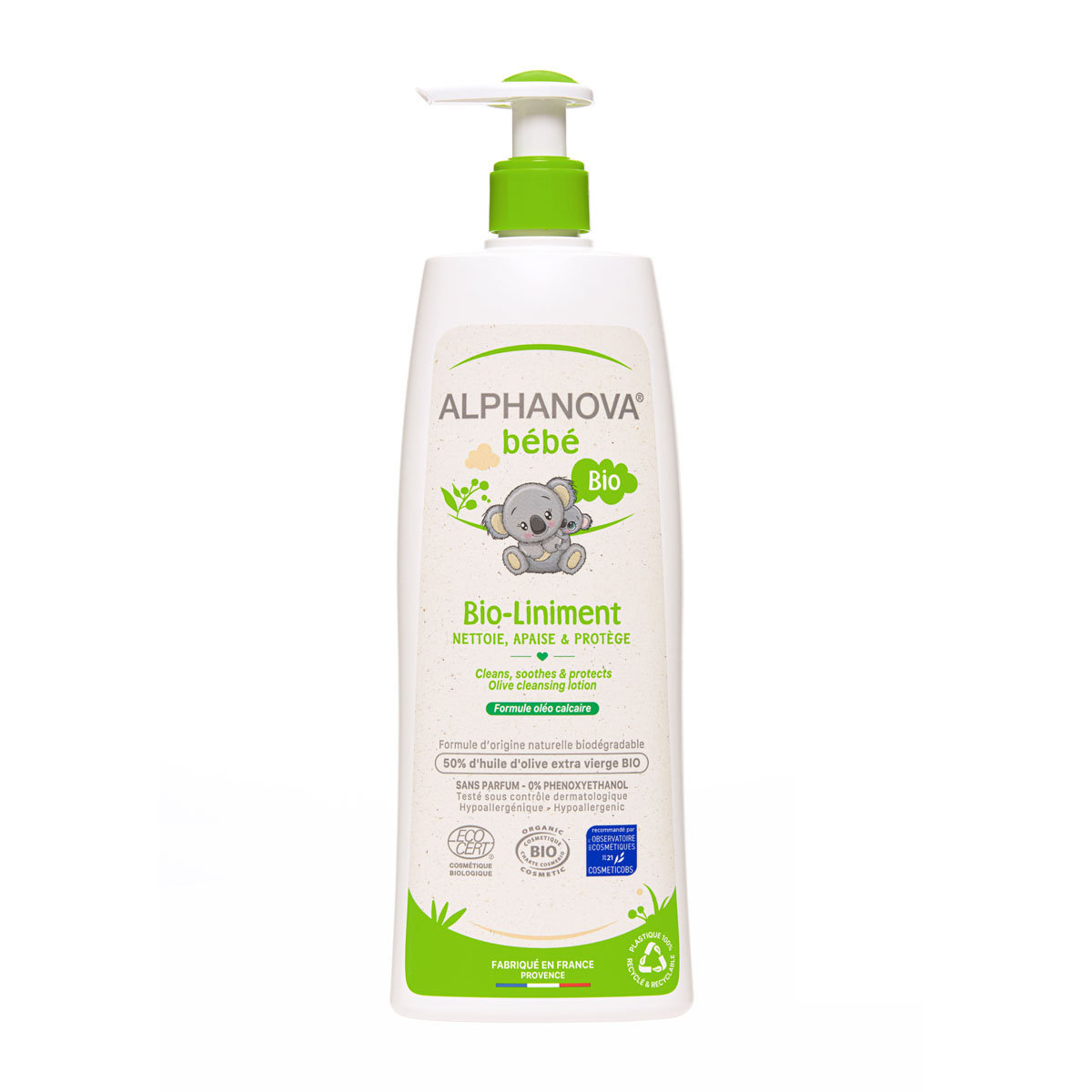 Alphanova Bebe Organiczna oliwka do mycia i kąpieli 500ml