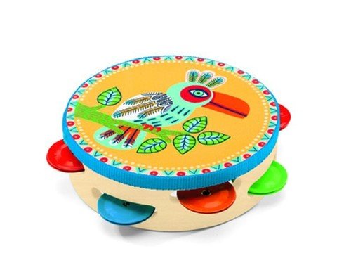 Djeco Drewniany instrument muzyczny Tamburyn