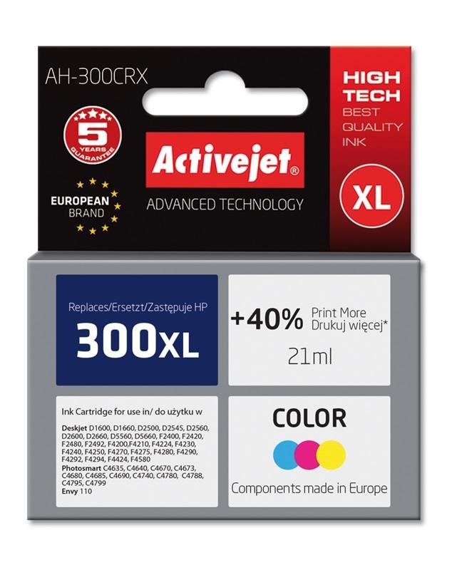 ActiveJet AH-C44 Zamiennik HP 300 XL CC644EE AH-C44 Zamiennik HP 300 XL CC644EE