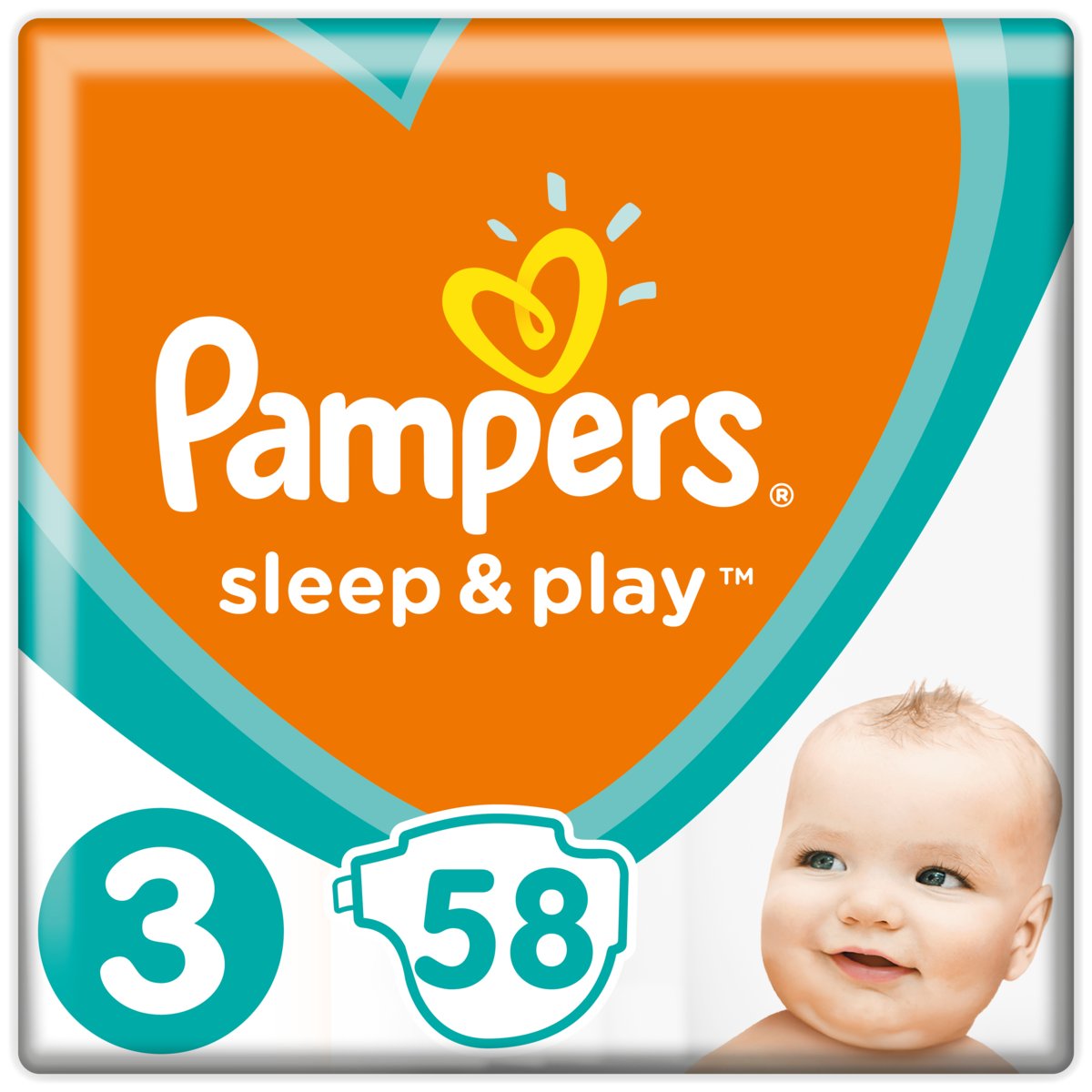 Pampers Sleep&Play 3 Midi 58 szt.