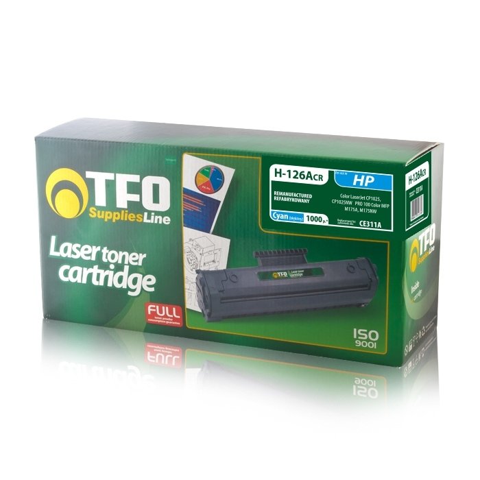 TelForceOne toner HP 126A H-126ACR CE311A Cyan 1000stron H-126ACR