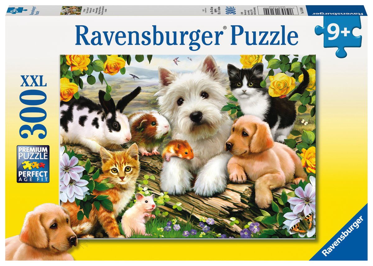 Ravensburger Puzzle 300 XXL Szczęśliwe zwierzęta - wysyłka w 24h !!!