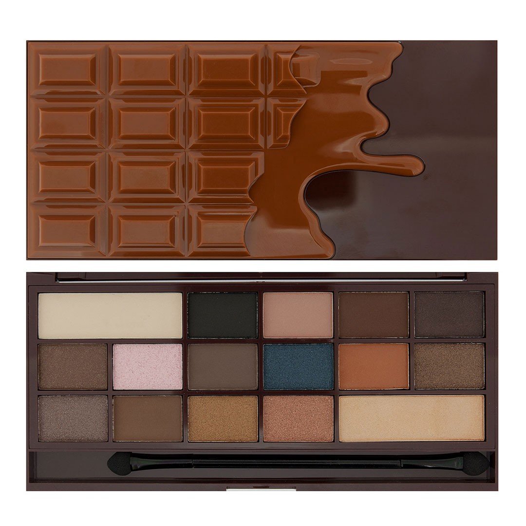 Makeup Revolution I Heart Chocolate Salted Carmel paleta 16 cieni 22g