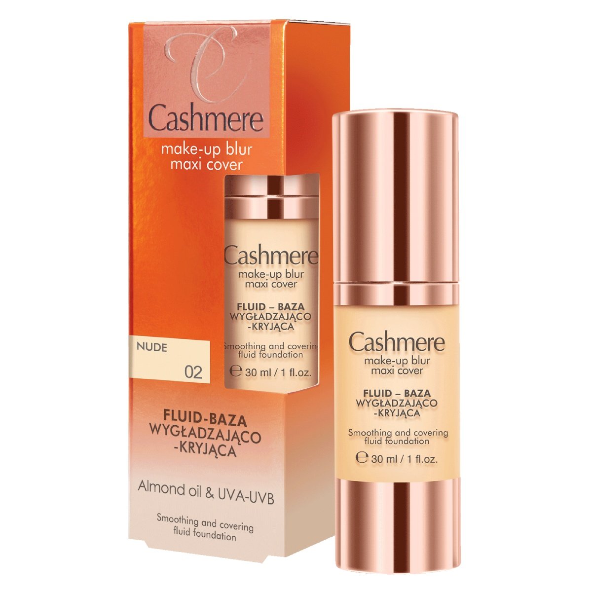Cashmere Cashmere Make-up blur maxi cover Fluid baza wygładzająco-kryjąca 02 nude