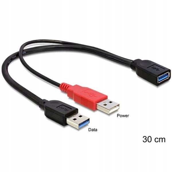 Delock Kabel USB 83176 USB 3.0 USB 3.0 0,30m kolor czarny