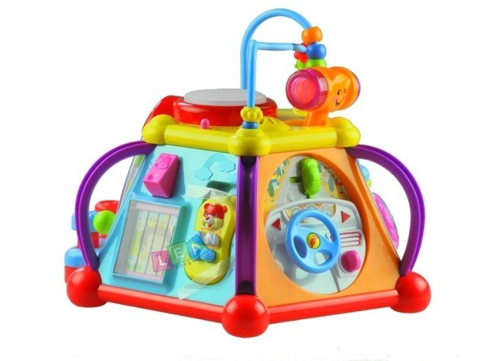 Lean Toys Grająca multifunkcyjna edukacyjna kostka
