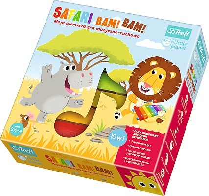 Trefl Little Planet, Safari Bam! Bam! Moja Pierwsza Gra Muzyczno-Ruchowa