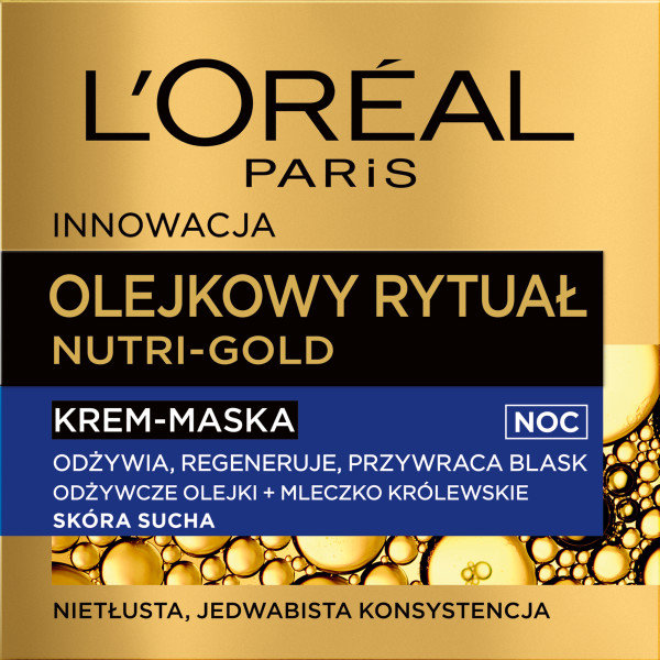 L'Oreal Paris Krem-maska do twarzy - L'Oreal Paris Nutri Gold Night Cream-Mask Krem-maska do twarzy - L'Oreal Paris Nutri Gold Night Cream-Mask