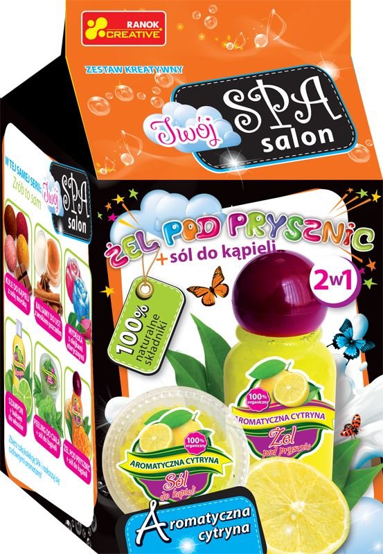 Ranok Żel pod prysznic + sól do kapieli Aromatyczna cytryna CREATIVE