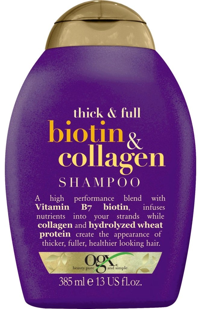 Organix Cosmetix Biotin & Collagen, szampon z biotyną i kolagenem, 385 ml