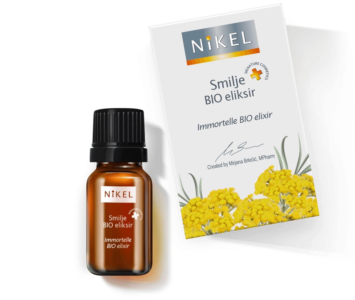 NiKEL Antyoksydacyjny eliksir 100% naturalny z wyciągiem z kwiatu Immortelle 10 ml