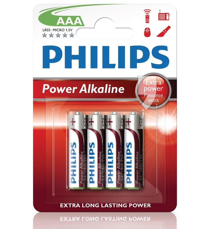Philips LR03P4B/10 POWER ALAKLINE 4 szt. ( Technologia alkaliczna id