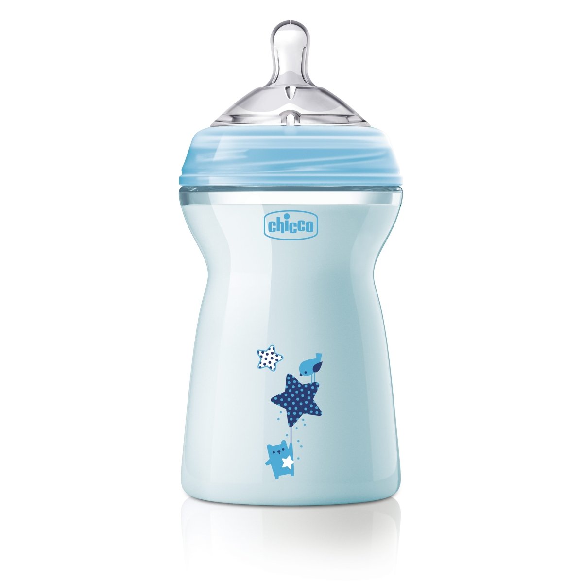 Chicco Butelka NaturalFeeling 6m+ 330ml BLUE