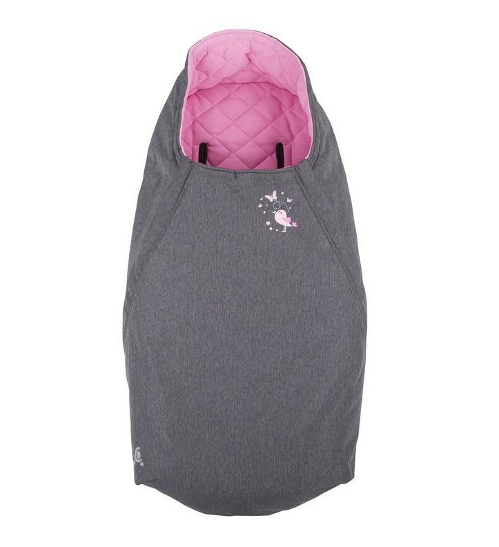 CuddleCo Śpiworek wodoodporny Comfi-Extreme - szary melange/różowy CC843671 [8007658]