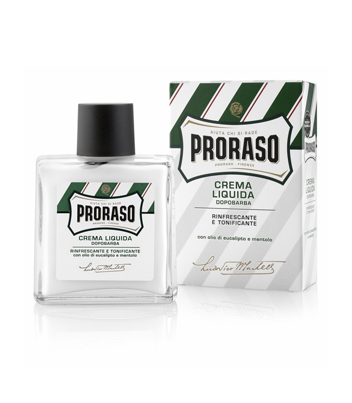 PRORASO Crema Liquida Dopobarba 100 ml Orzeźwiający balsam po goleniu z olejkiem eukalipsowym i mentolem