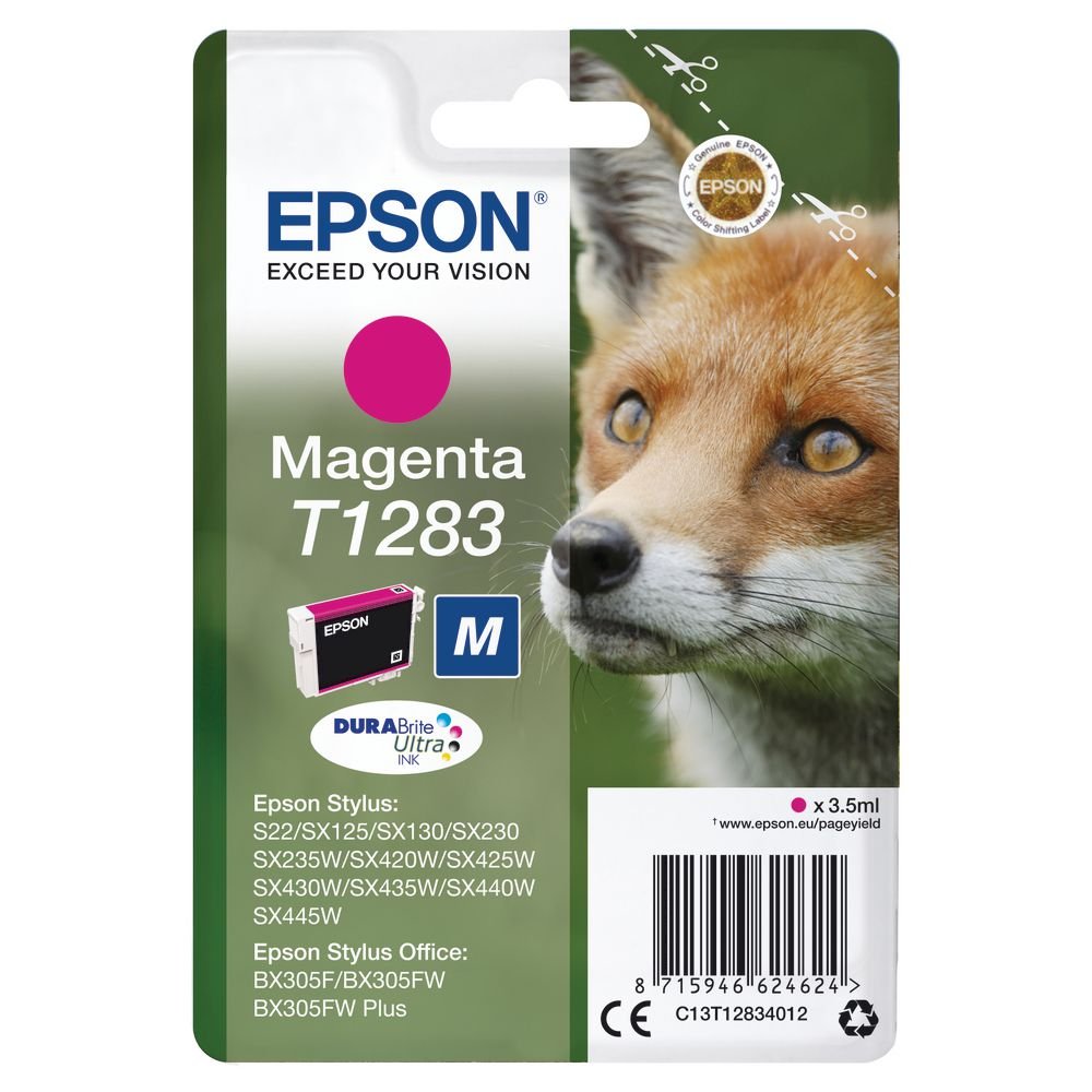 Epson Tusz Epson czerwony T1283=C13T12834012, 200 str. , 3.5 ml TUSEPSEPS0023