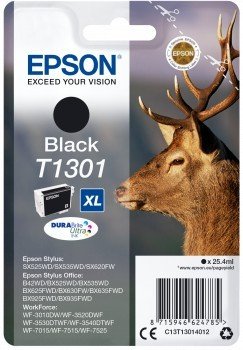 Tusz EPSON C13T13014012, czarny, 25.4 ml