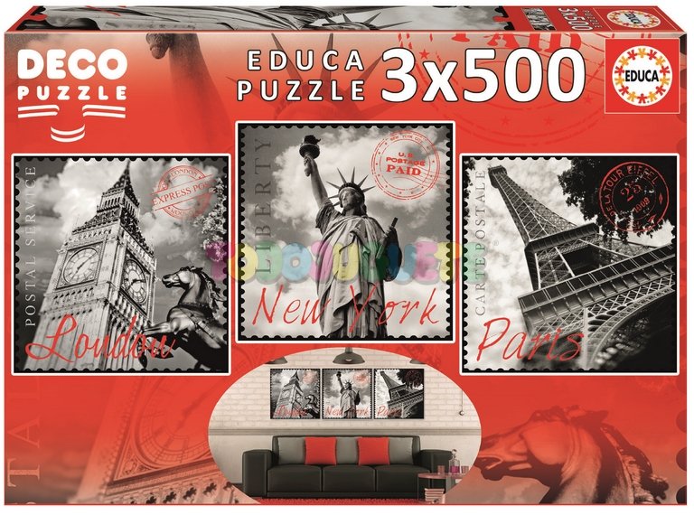 Educa puzzle Big Cities, 3w1