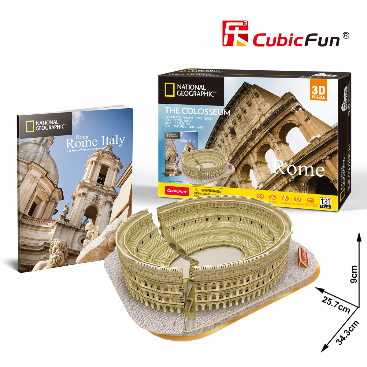 Cubicfun National Geographic, puzzle 3D The Colosseum