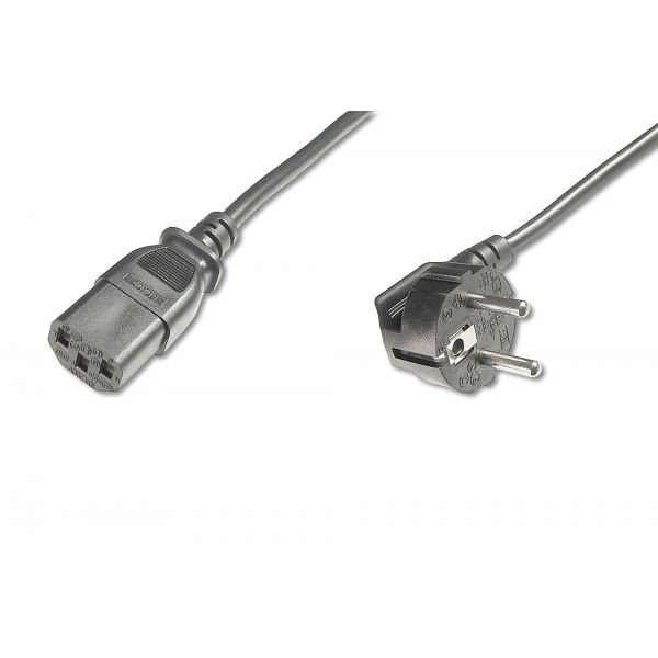 Assmann Kabel zasilający Schuko kątowy/IEC C13 m/Ż 0,75m (AK-440109-008-S)