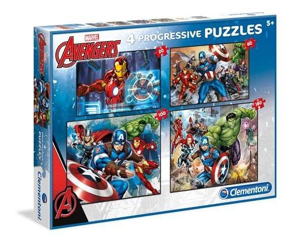 Clementoni Puzzle 20+60+100+180 The Avengers 07722