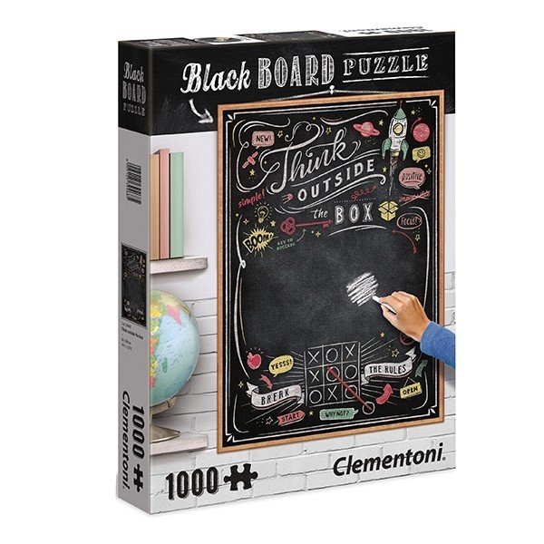 Clementoni 1000 elementów Black Board Think outside the box WZCLET0UJ039468