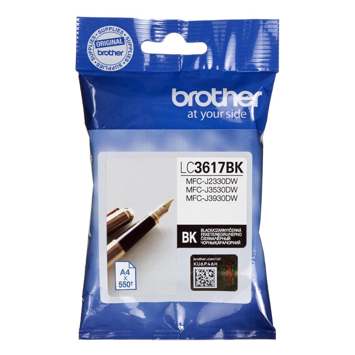 Brother Tusz Brother czarny LC3617BK=LC-3617BK, 550 str. TUSBROBRO0002