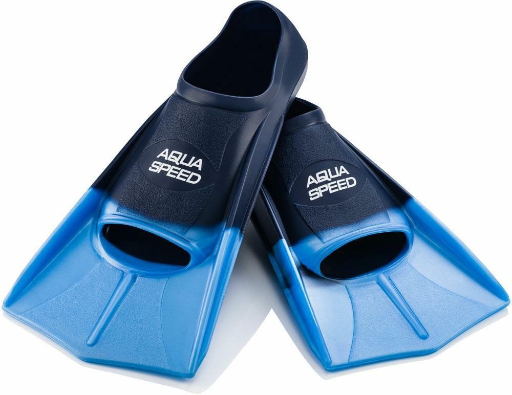 Aqua-speed Płetwy treningowe AquaSpeed krótkie 02 niebiesko-granatowe Rozmiar buta: 31-32 2722_NG_31-32