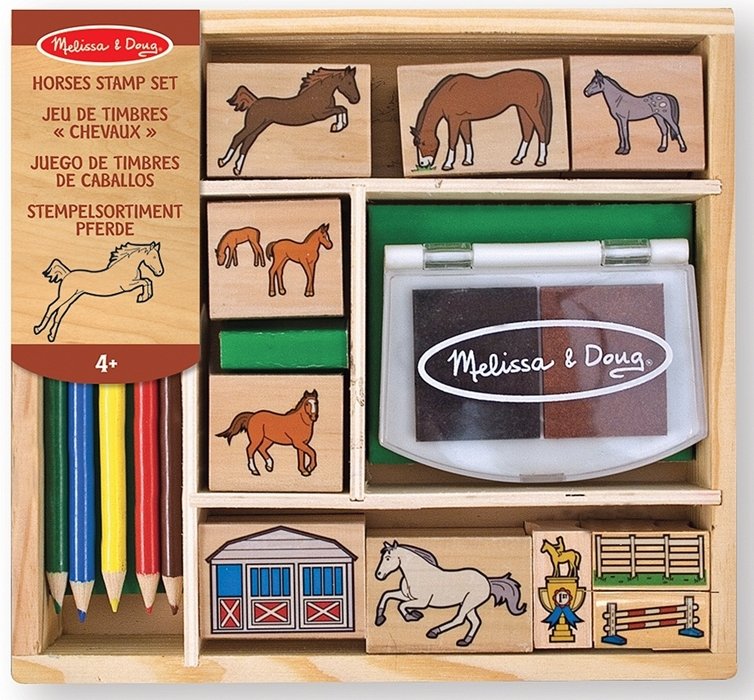 Melissa&Doug Konie, pieczątki, zestaw