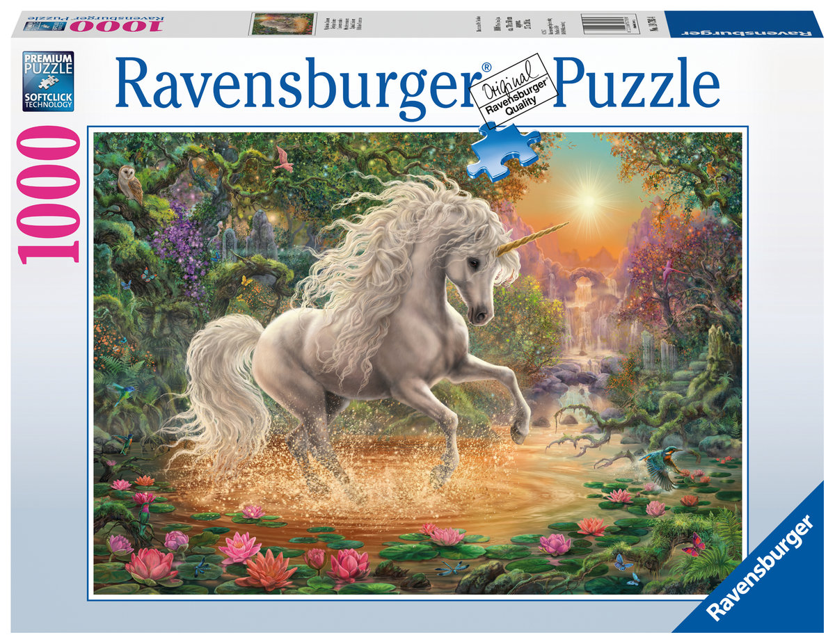 Ravensburger Puzzle 1000 elementów. Mistyczny jednorożec
