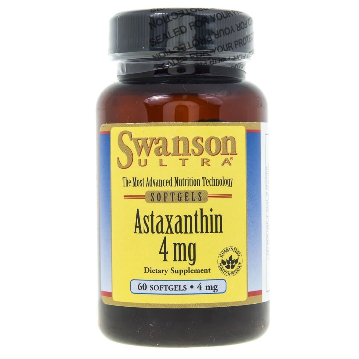 SWANSON Astaxanthin (Astaksantyna) 4 mg - 60 kapsułek