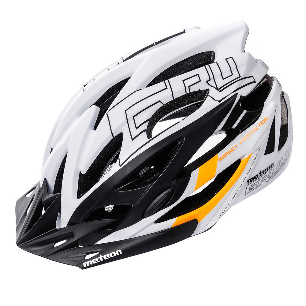 Meteor Kask rowerowy ochronny dla dorosłych, Gruver, rozmiar 55-58