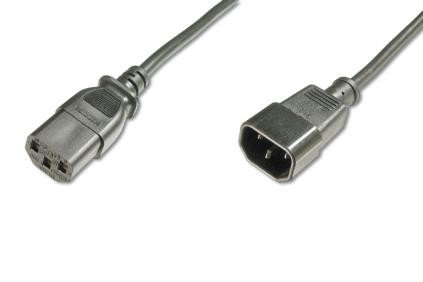 Digitus Kabel zasilający Typ IEC C14/IEC C13 M/Ż czarny 1.2m AK-440201-012-S