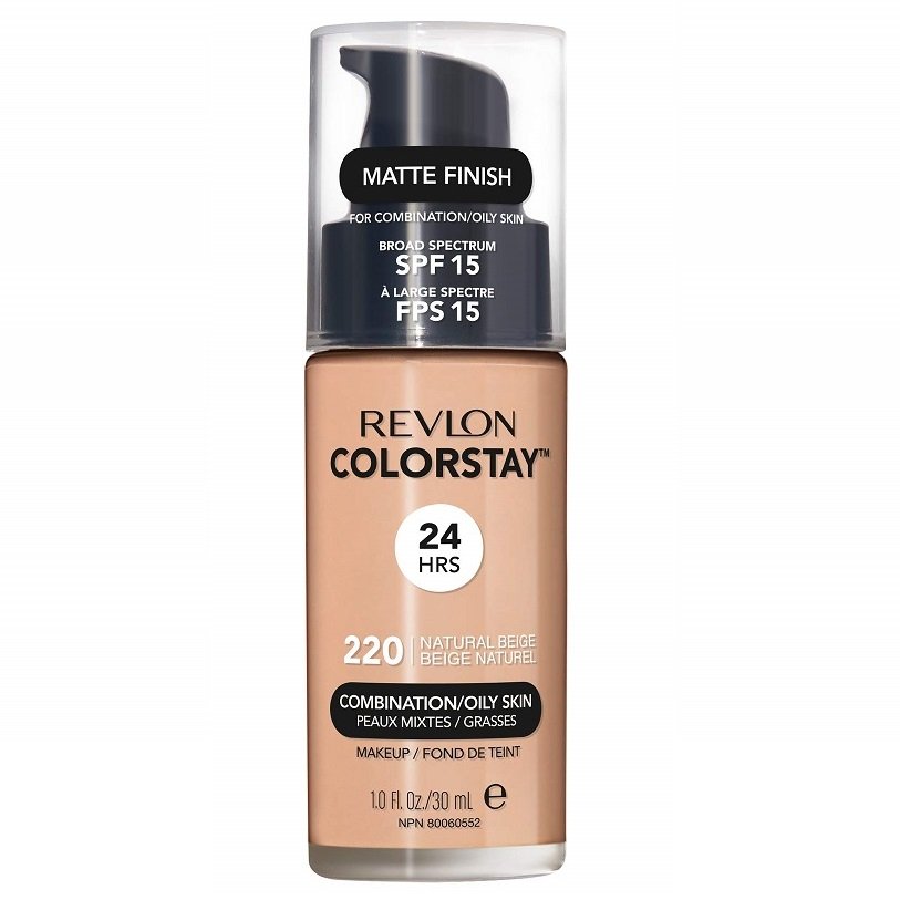 Revlon Colorstay Softflex 24Hrs Podkład Z POMPKĄ do cery tłustej i mieszanej 220 Natural 309974700054