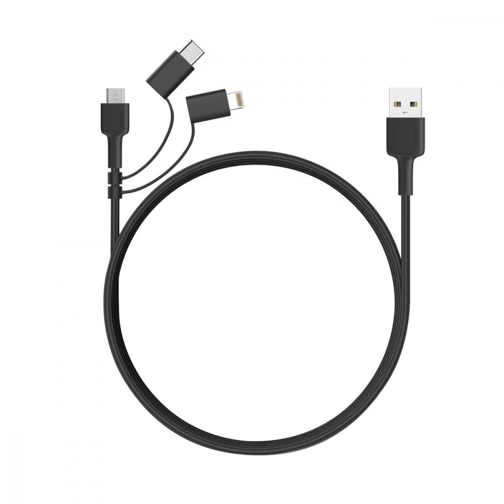 AUKEY CB-BAL5 3W1 Ultraszybki Kabel