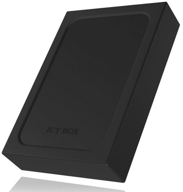 Icy Box ICY BOX IB-241wp zewnętrzny obudowa do 2,5 cala SATA HDD & SSD, USB 3.0 (UASP), ochrona przed utratą danych/infekcji wirusowej do pisania, aluminium, szary, czarny IB-256WP