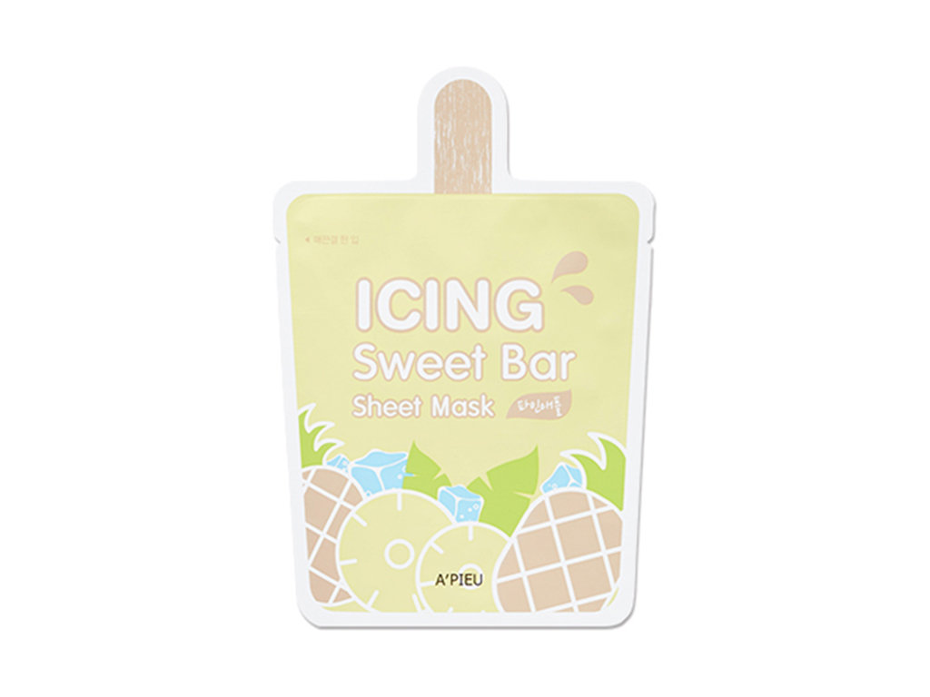 Apieu Apieu Icing Sweet Bar Wygładzająco-Nawadniająca Maseczka W Płachcie Ananas 21g