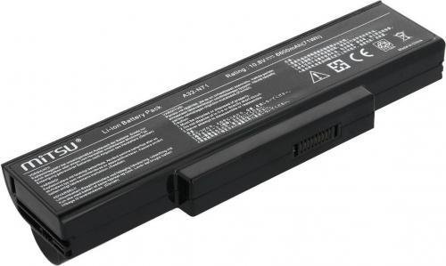 Mitsu Bateria do Asus K72 K73 N73 X77 6600 mAh 71 Wh) 10.8 11.1 Volt (BC/AS-K72H)