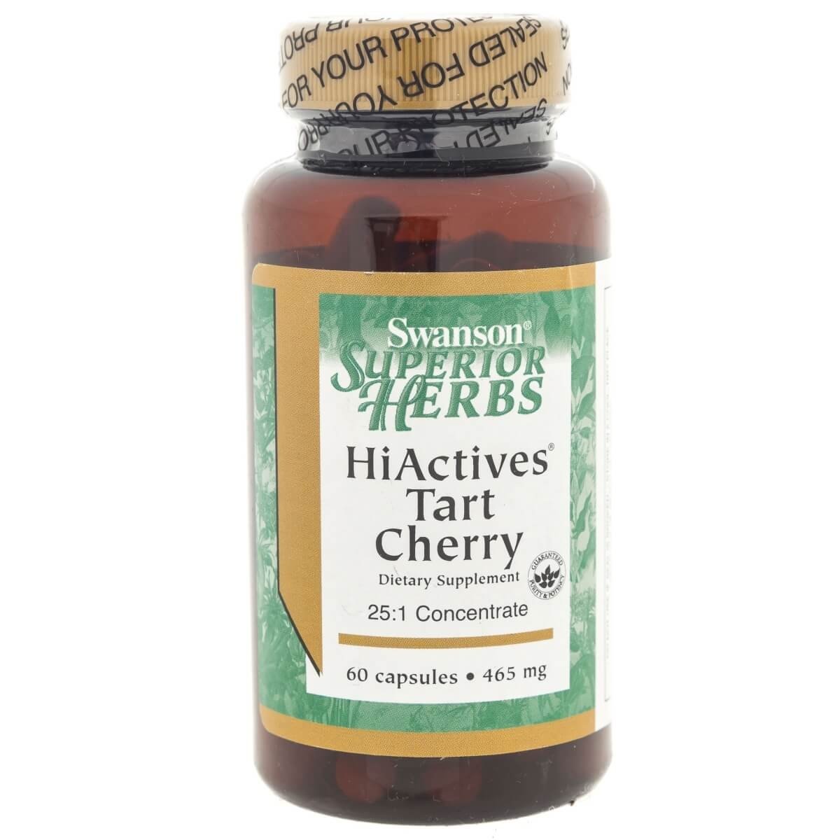 SWANSON HiActives Tart Cherry 465 mg - 60 kapsułek