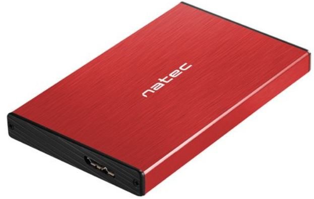 NATEC Obudowa NATEC Rhino Go NKZ-1279 (2.5&quot;; USB 3.0; Aluminium; kolor czerwony) NKZ-1279