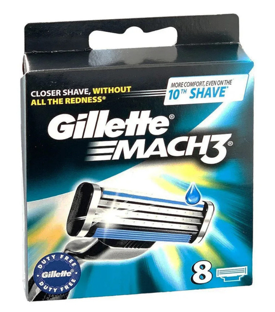 Gillette Wymienne wkłady do maszynki - Mach3 Wymienne wkłady do maszynki - Mach3