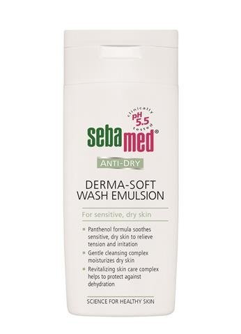 Фото - Крем і лосьйон Sebamed Anti-Dry Derma-Soft Wash Emulsion emulsja do mycia twarzy i ciała 