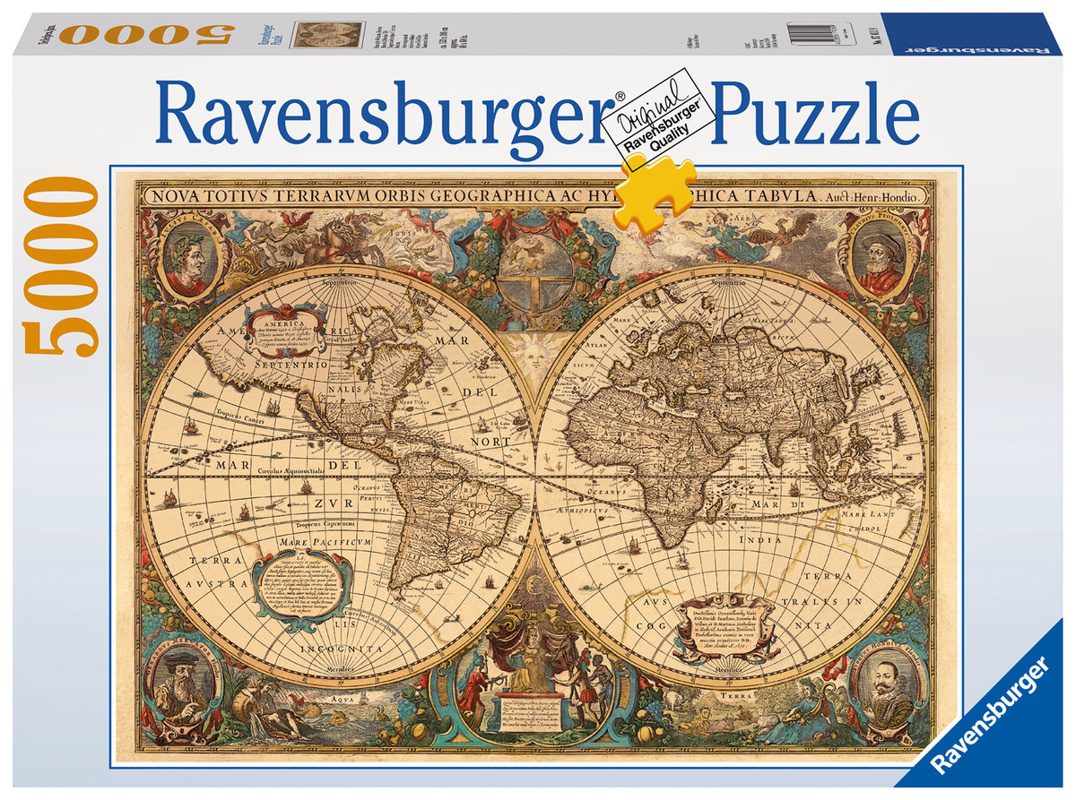 Ravensburger RAVEN. 5000 EL. Antyczna Mapa Świata