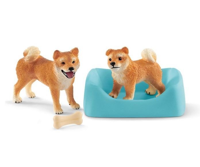 Schleich, Figurka kolekcjonerska, Shiba Inu Matka i szczenięta
