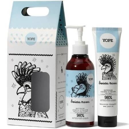 YOPE Yope Świeża trawa promocyjny zestaw szampon 300 ml + odżywka 170 ml