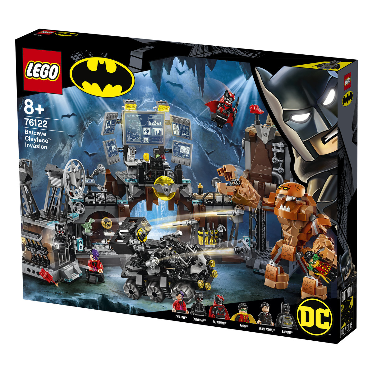 LEGO DC Super Heroes Atak Clayfacea na Jaskinię Batmana 76122