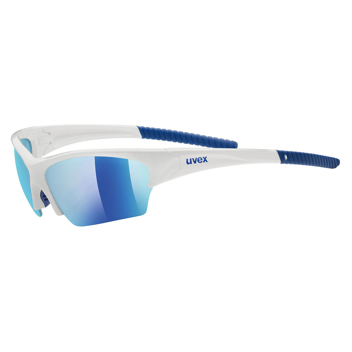 Uvex Okulary Sunsation biały-niebieski / Kolor soczewek: niebieskie / Rodzaj szkieł: standardowe 53.0.606.8416